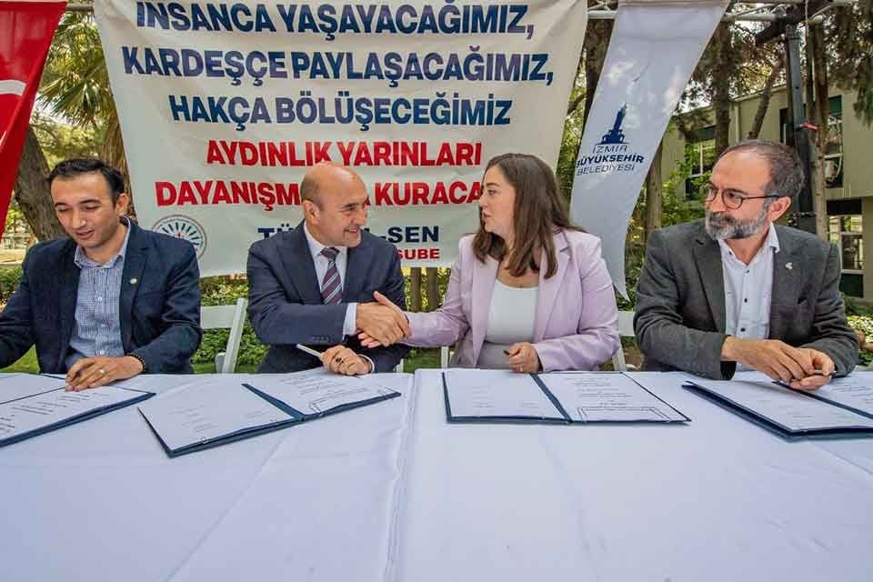 İzmir B&uuml;y&uuml;kşehir Belediyesi ile T&uuml;m Bel-Sen arasında yaklaşık 6 bin