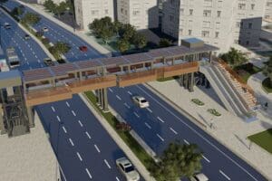 İzmir B&uuml;y&uuml;kşehir Belediyesi, ana arterler &uuml;zerindeki yeni yaya &uuml;st ge&ccedil;itlerini