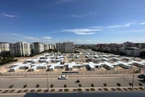 İzmir B&uuml;y&uuml;kşehir Belediyesi&rsquo;nin Adıyaman&rsquo;da kurduğu yaklaşık 700 kişilik konteyner kent
