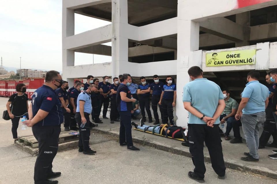 İzmir B&uuml;y&uuml;kşehir Belediyesi olası bir yangın, deprem ve sel gibi