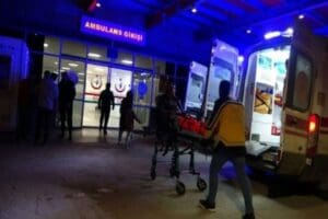 &Ccedil;orum'un İskilip il&ccedil;esine bağlı bir k&ouml;yde teravih namazından &ccedil;ıkan vatandaşların
