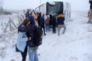 Konya'da Nisan ayında yağan kar kazalara neden oldu. Konya –