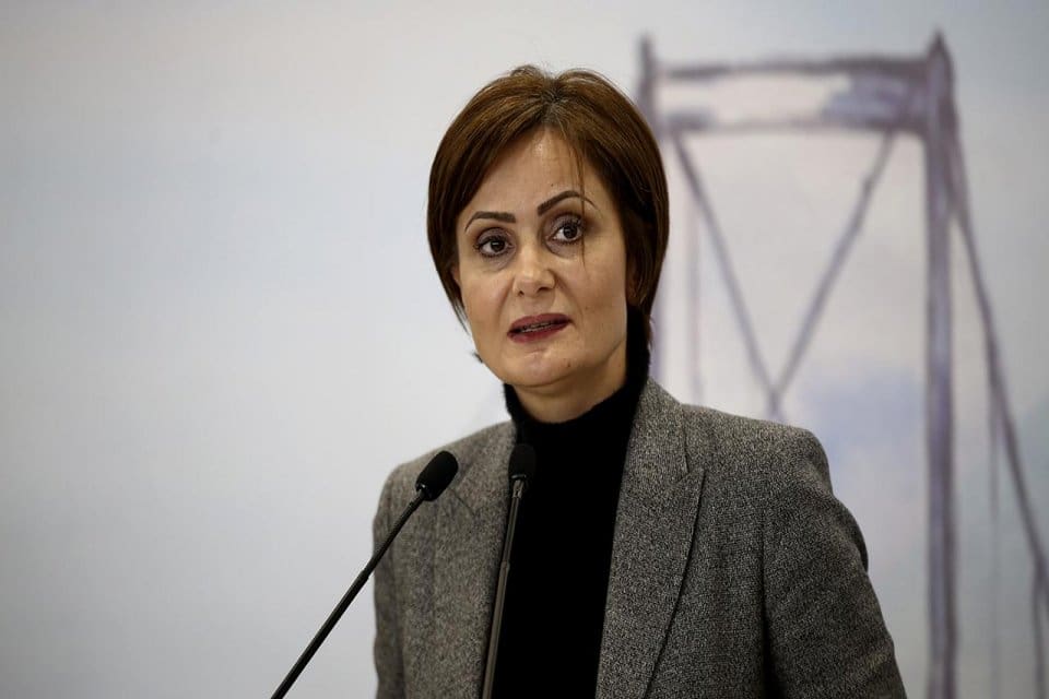 CHP İstanbul İl Başkanı Canan Kaftancıoğlu, CHP Lideri Kemal Kılı&ccedil;daroğlu'nun