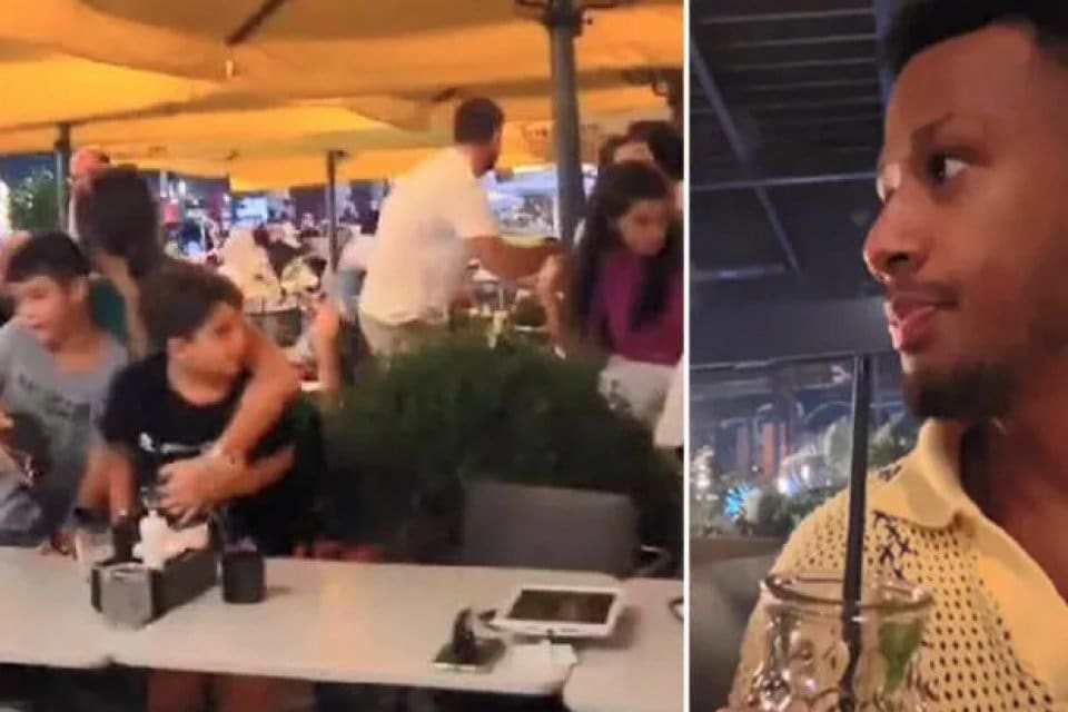Sarıyer'de bir alışveriş merkezinde &ccedil;ıkan silahlı &ccedil;atışmanın ortasında limonata i&ccedil;en