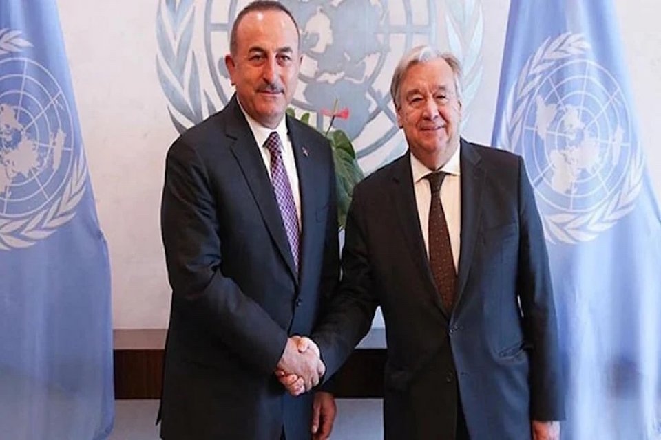 Dışişleri Bakanı Mevl&uuml;t &Ccedil;avuşoğlu, ABD temasları dahilinde Birleşmiş Milletler (BM)