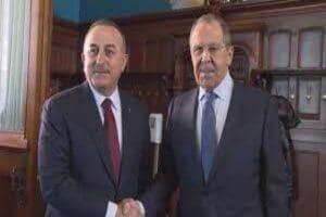 Dışişleri Bakanı Mevl&uuml;t &Ccedil;avuşoğlu, Moskova'da Rusya Dışişleri Bakanı Sergey Lavrov