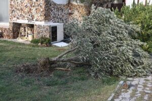 İzmir'in &Ccedil;eşme il&ccedil;esinde, 20 evin &ccedil;atısının kullanılamaz hale gelmesine neden