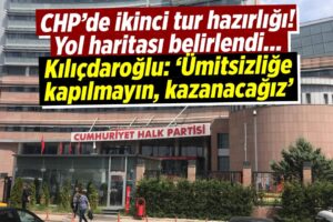 Cumhurbaşkanlığı seçiminin ikinci tura kalması sonrasında AK Parti de CHP