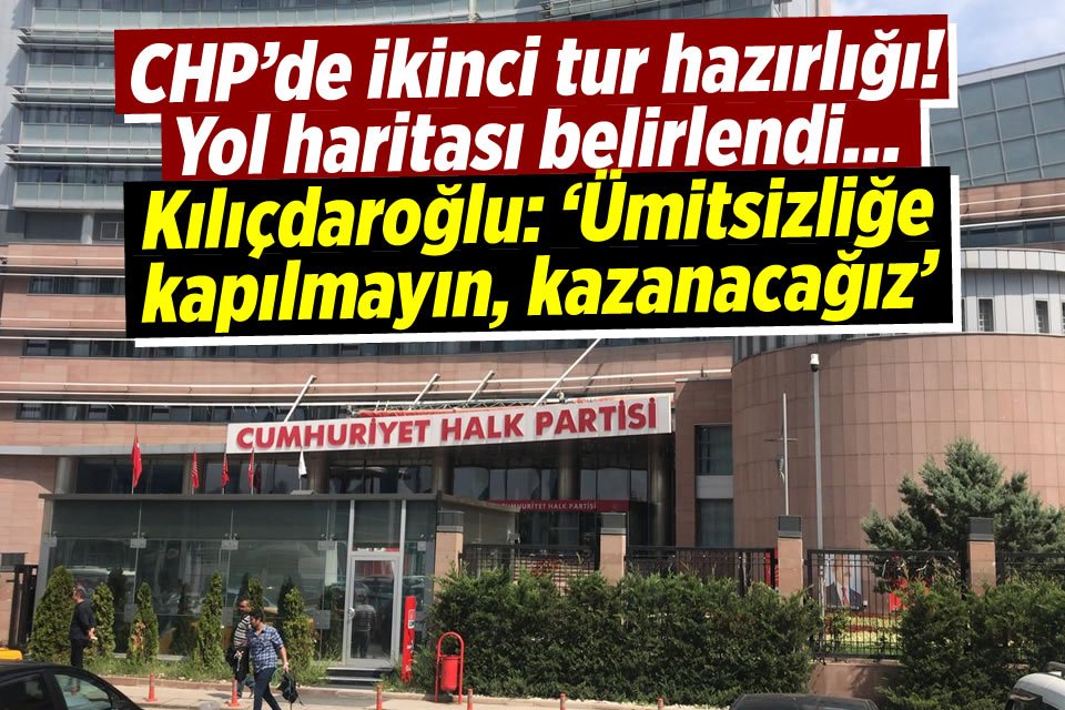 Cumhurbaşkanlığı seçiminin ikinci tura kalması sonrasında AK Parti de CHP