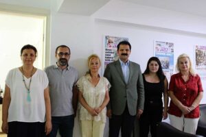 CHP Konak İlçe Başkanı Çağrı Gruşçu, İzmir Gazeteciler Cemiyeti Başkanı