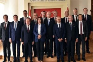 CHP Genel Başkan Yardımcısı Seyit Torun, parti genel merkezinde d&uuml;zenlediği