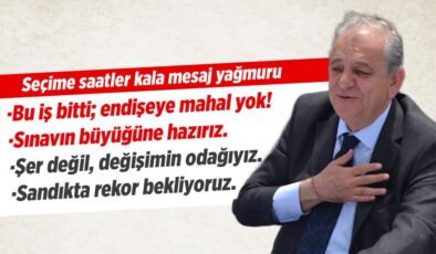 CHP’li Nalbantoğlu: Bu iş bitti endişeye mahal yok!
