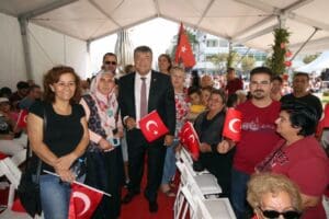 CHP İzmir Milletvekili Kamil Okyay Sındır, 29 Ekim Cumhuriyet Bayramını