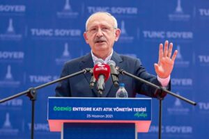 CHP Lideri Kemal Kılı&ccedil;daroğlu, &Ouml;demiş Katı Atık Entegre Tesisi a&ccedil;ılışıyla