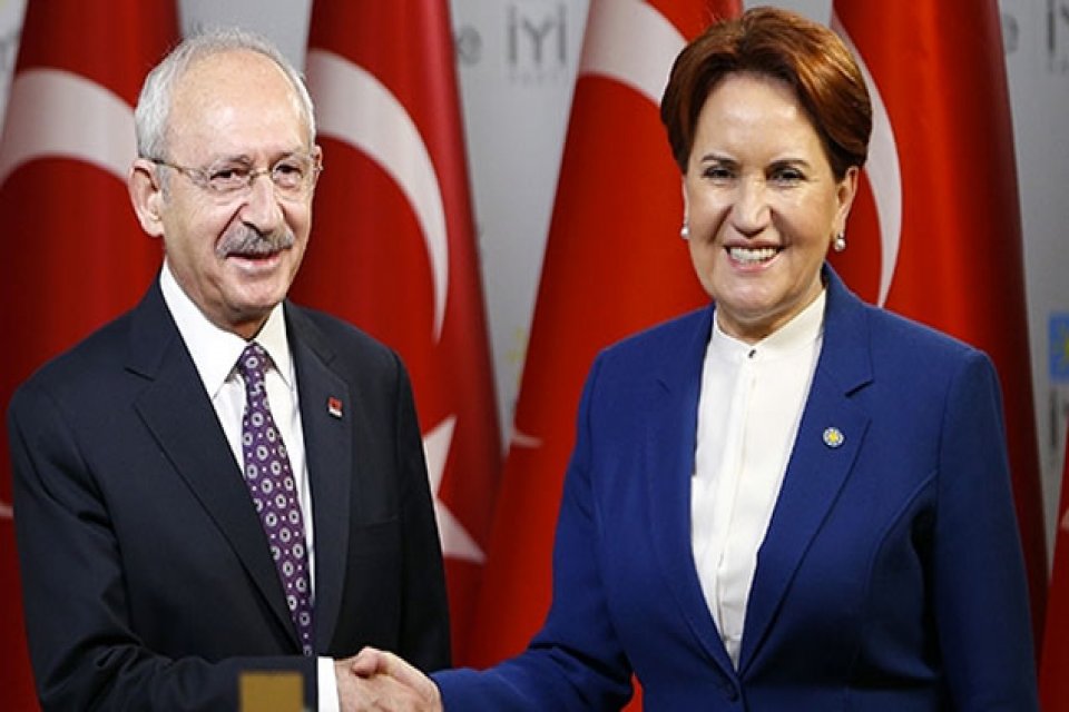 CHP Genel Başkanı Kemal Kılı&ccedil;daroğlu ve İYİ Parti Genel Başkanı