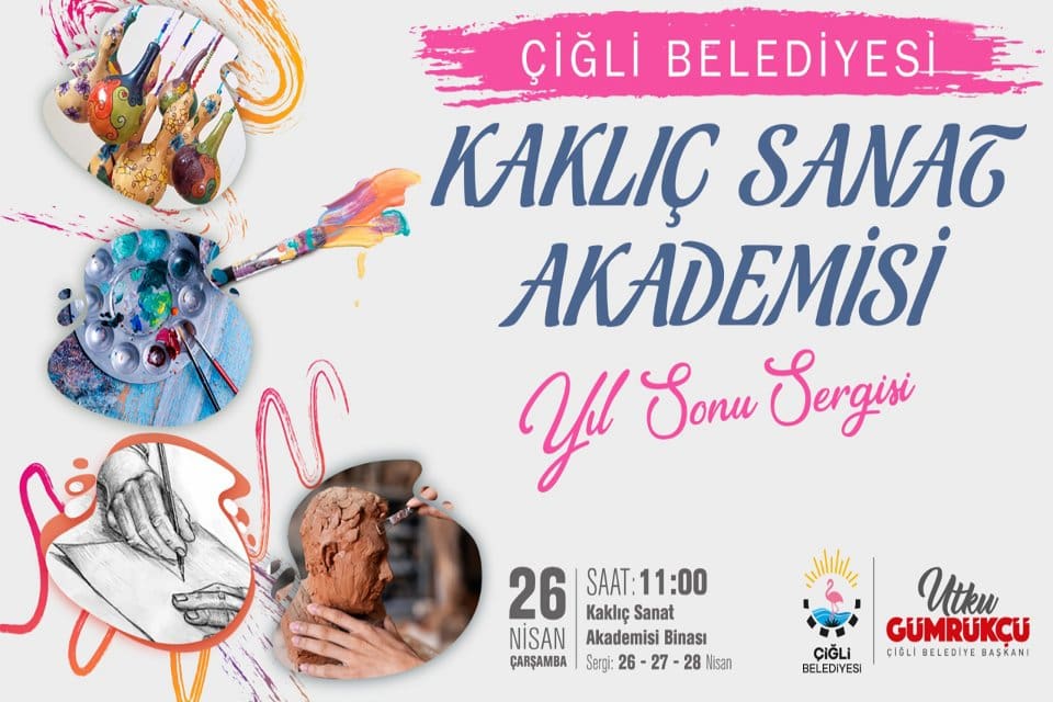 &Ccedil;iğli Belediyesi, Kaklı&ccedil; Sanat Akademisi kursiyerlerinin yıl boyunca &uuml;rettikleri el