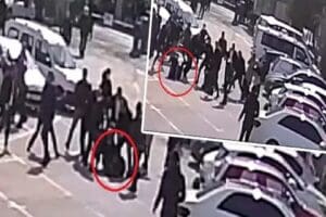 Bursa'da cinsel istismar davasının duruşması sonrası taraflar arasında kavga &ccedil;ıktı.