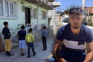 İZMİR'in Bornova il&ccedil;esinde, boşandığı eşinde kalan 2 &ccedil;ocuğunu g&ouml;rmek i&ccedil;in