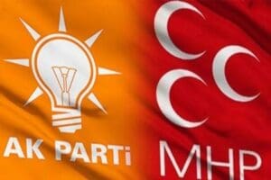 Cumhur İttifakı bileşenleri AK Parti ve Milliyet&ccedil;i Hareket Partisi (MHP)