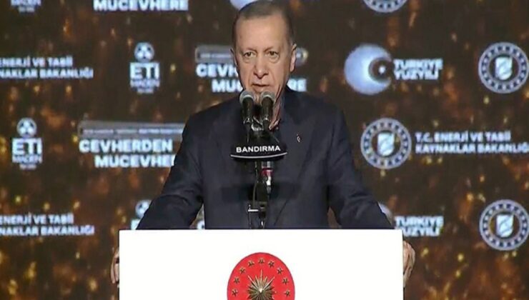 Cumhurbaşkanı Erdoğan açılış töreninde konuştu: ‘Biz can derdindeyiz, onlar mal derdinde’