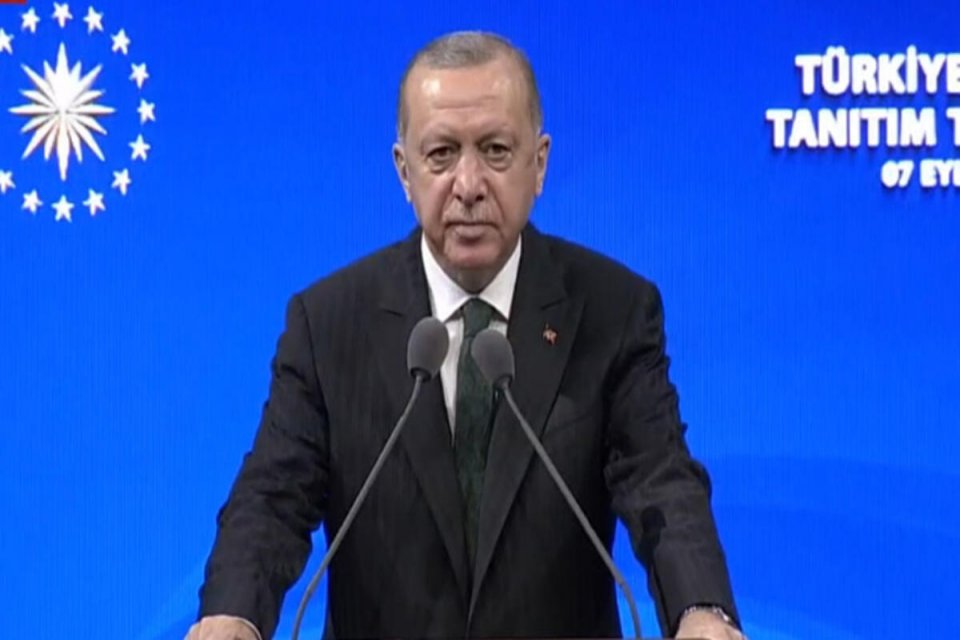 Cumhurbaşkanı Recep Tayyip Erdoğan, Avrupa Birliği Ülkeleri Büyükelçileri Toplantısı'nda konuştu.
