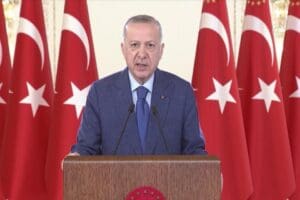 Cumhurbaşkanı Recep Tayyip Erdoğan, T&uuml;rkiye'nin sınırlarının aynı zamanda NATO&rsquo;nun sınırları