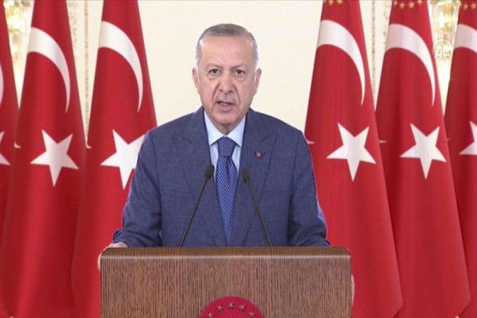 Cumhurbaşkanı Recep Tayyip Erdoğan, T&uuml;rkiye'nin sınırlarının aynı zamanda NATO&rsquo;nun sınırları