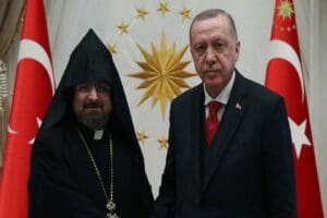 Cumhurbaşkanı Erdoğan, T&uuml;rkiye Ermenileri Patriği Sahak Maşalyan'a 24 Nisan mesajı