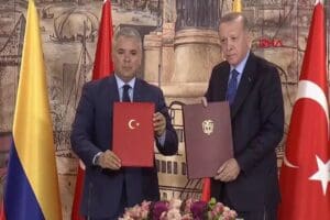Cumhurbaşkanı Recep Tayyip Erdoğan, Kolombiya Devlet Başkanı Duque ile ikili