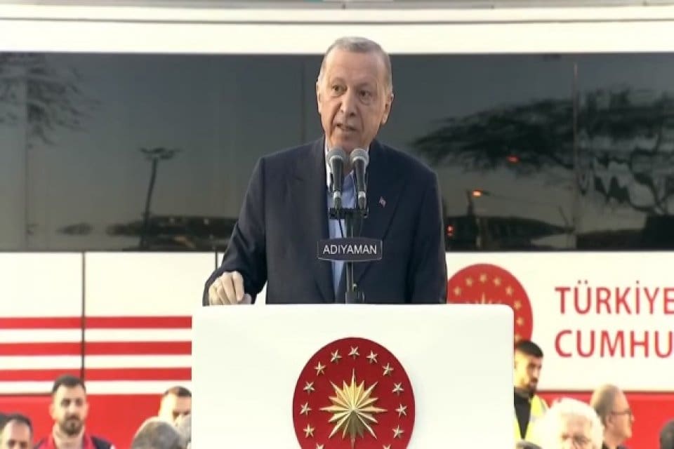 Cumhurbaşkanı Recep Tayyip Erdoğan, Adıyaman'da yeni afet konutları temel atma