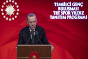 Cumhurbaşkanı Recep Tayyip Erdoğan, Beştepe Millet Kongre ve Kültür Merkezi'nde,
