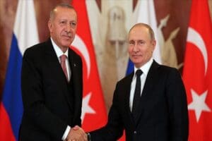 Cumhurbaşkanı Recep Tayyip Erdoğan, Rusya Devlet Başkanı Vladimir Putin ile