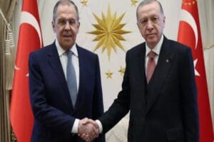 Cumhurbaşkanı Recep Tayyip Erdoğan, Rusya Dışişleri Bakanı Lavrov'u kabul etti.
