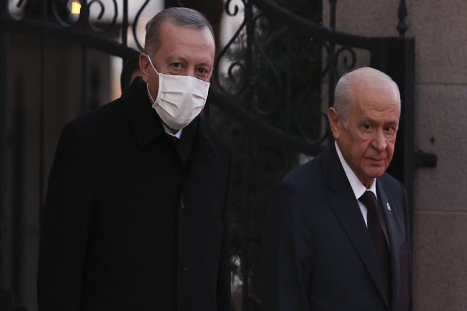 Cumhurbaşkanı ve AK Parti Genel Başkanı&nbsp;Recep Tayyip Erdoğan'ın MHP Genel