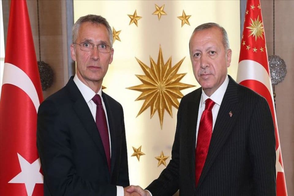 Cumhurbaşkanı Erdoğan'ın NATO Genel Sekreteri Jens Stoltenberg ile g&ouml;r&uuml;şmesinde NATO&rsquo;ya