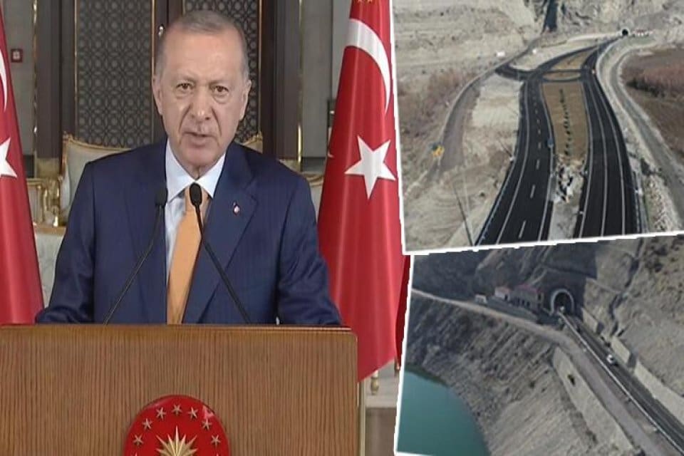Cumhurbaşkanı Recep Tayyip Erdoğan, Pirinkayalar T&uuml;neli'nin a&ccedil;ılış t&ouml;reninde &ouml;nemli a&ccedil;ıklamalarda