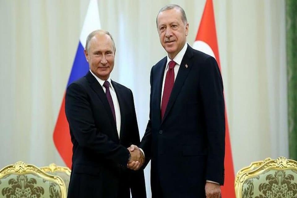 Cumhurbaşkanı Recep Tayyip Erdoğan, Rusya Devlet Başkanı Vladimir Putin ile