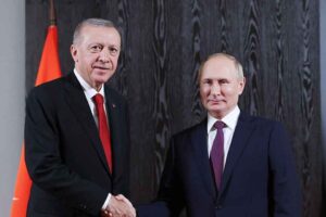 Cumhurbaşkanı Recep Tayyip Erdoğan, Rusya Devlet Başkanı Vladimir Putin ile