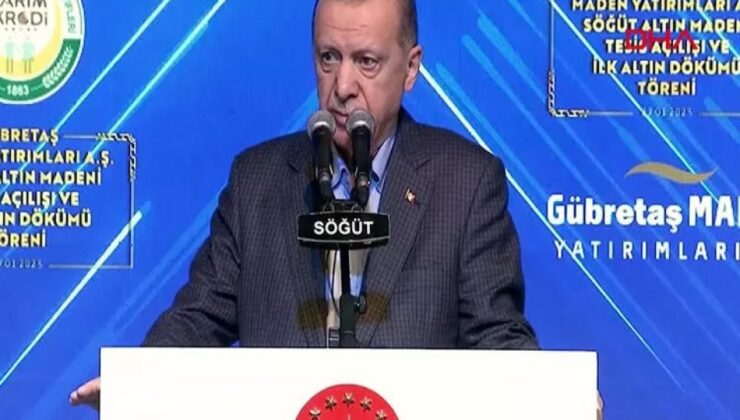 Cumhurbaşkanı Erdoğan Söğütözü’nde: ‘Altının yüzde 15’i buradan sağlanacak’