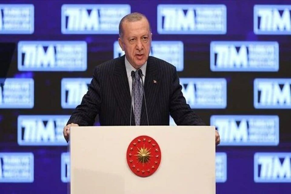 Cumhurbaşkanı Erdoğan, T&uuml;rkiye'nin, d&uuml;nya ihracatında y&uuml;zde 1 pay seviyesine ulaşarak
