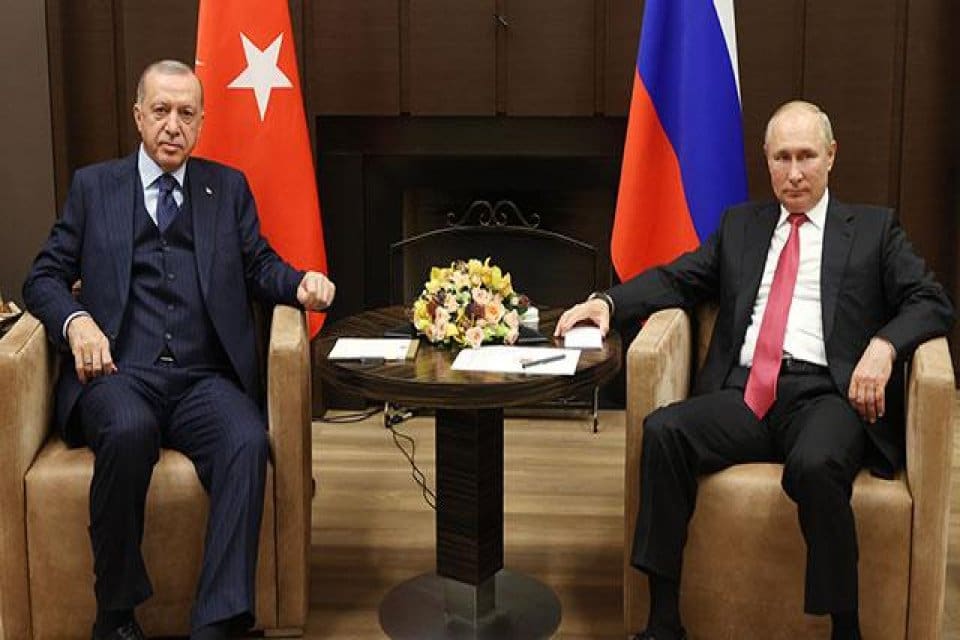 Cumhurbaşkanı Recep Tayyip Erdoğan, Rusya Devlet Başkanı Vladimir Putin ile