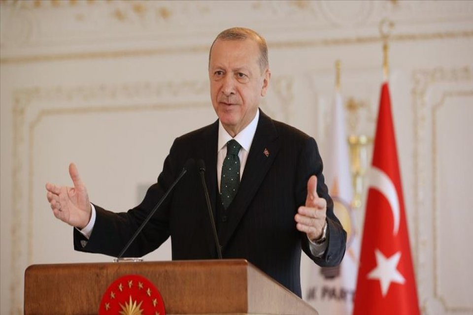 Cumhurbaşkanı Recep Tayyip Erdoğan, Beştepe Millet Kongre ve Kültür Merkezi'nde,