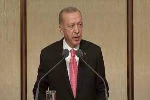 Cumhurbaşkanı Recep Tayyip Erdoğan, Cumhurbaşkanlığı Beştepe Sergi Salonu'nda Muhtarlar Toplantısı'nda