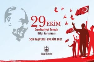 Konak Belediyesi Cumhuriyet'in kuruluşunun 98. yılında Cumhuriyet temalı bilgi yarışması