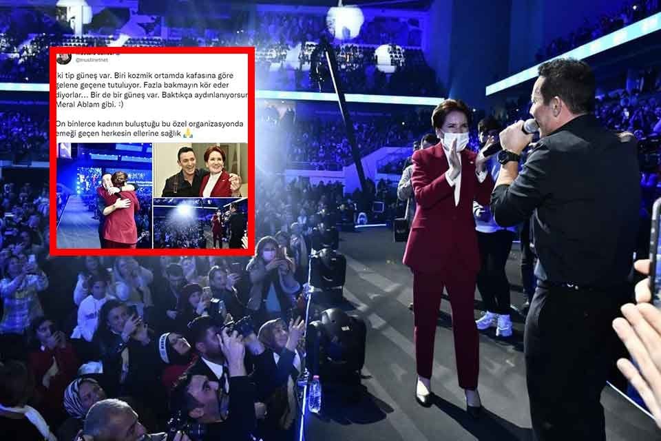 İYİ Parti lideri Meral Akşener, 'B&uuml;y&uuml;k Kadın Buluşması'nda sahne alan