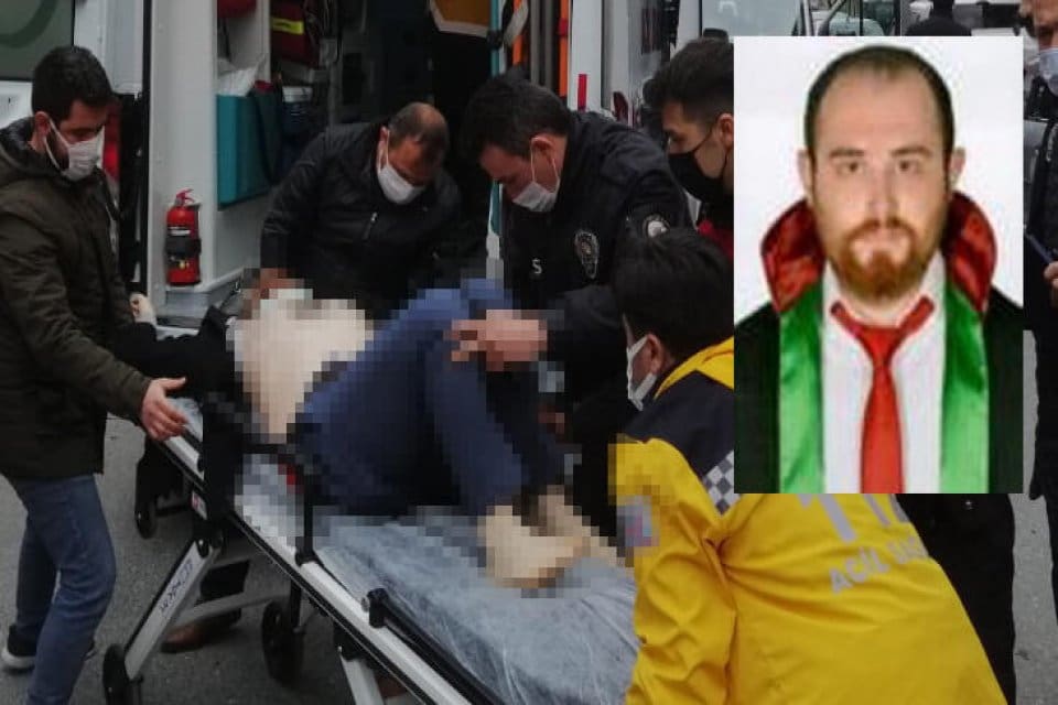 Kocaeli&rsquo;nde Y.Y., icra memurlarıyla birlikte hacze gelen Avukat Ersin Arslan'ı