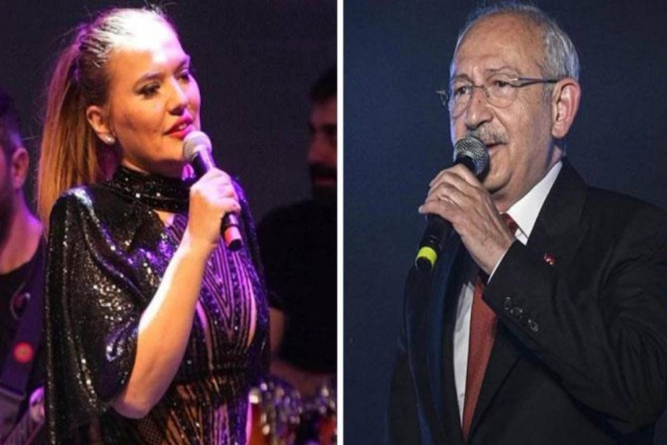 Demet Akalın, AKP'nin mitinginde konser verdi. Akalın'ın videosu Twitter'da bir