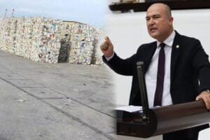 CHP İzmir Milletvekili Murat Bakan, &ldquo;Yaklaşık 10 bin ton &ccedil;&ouml;p