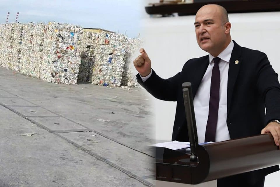 CHP İzmir Milletvekili Murat Bakan, &ldquo;Yaklaşık 10 bin ton &ccedil;&ouml;p