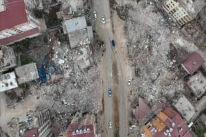 6 Şubat'ta meydana gelen Kahramanmaraş merkezli depremlerde b&uuml;y&uuml;k yıkım ile